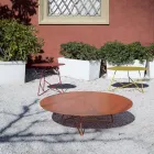 Tavolino Tondo da Giardino in Metallo di Vari Colori e 3 Dimensioni - Magali Viadurini