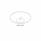 Tavolino Tondo da Salotto in Vetro Extrachiaro - Giovannino Viadurini