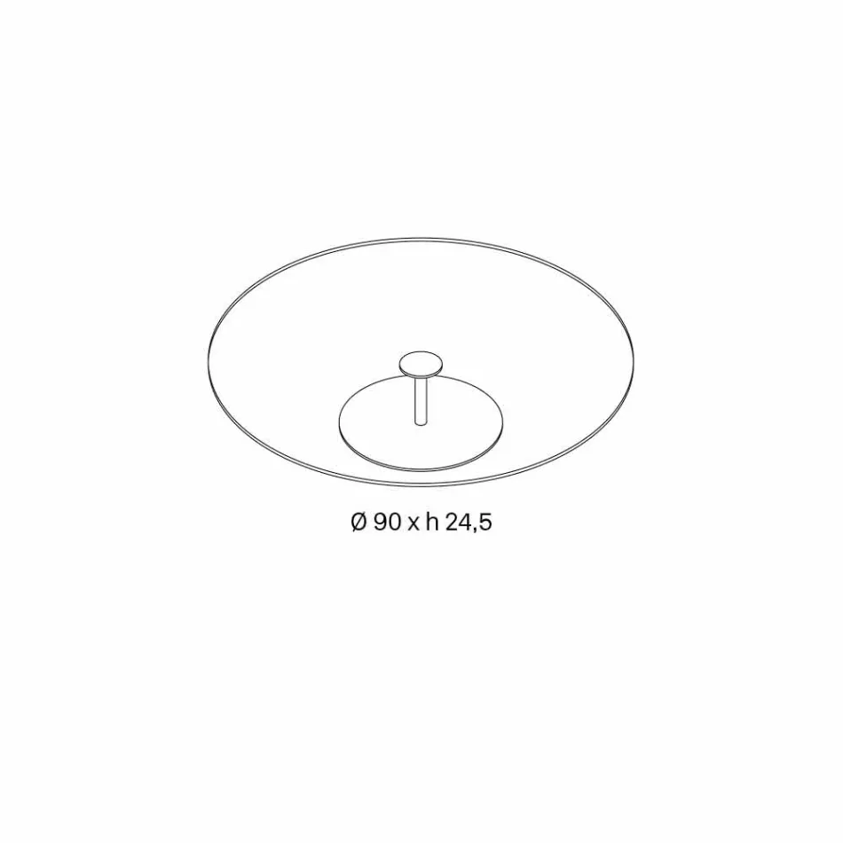 Tavolino Tondo da Salotto in Vetro Extrachiaro - Giovannino Viadurini