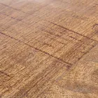 Tavolino Tondo in Legno e Acciaio Riciclati Bianco o Grigio - Genoveffa Viadurini