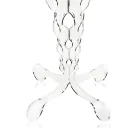 Tavolino tondo rosso diametro 36 cm design moderno Janis,made in Italy Viadurini