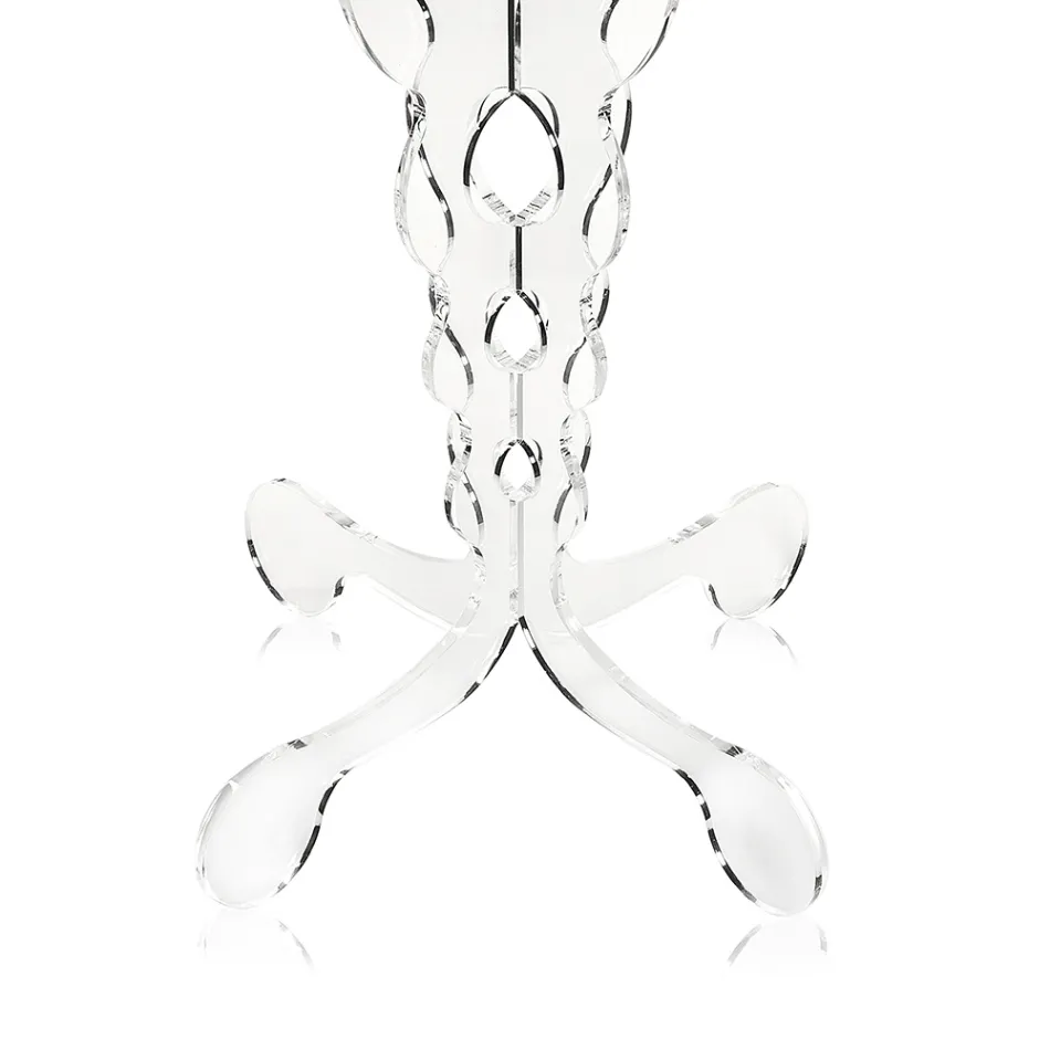 Tavolino tondo rosso diametro 36 cm design moderno Janis,made in Italy Viadurini