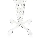 Tavolino tondo rosso diametro 50 cm design moderno Janis,made in Italy Viadurini