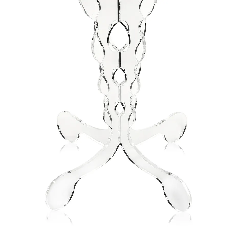 Tavolino tondo rosso diametro 50 cm design moderno Janis,made in Italy Viadurini