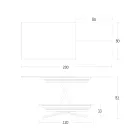 Tavolino Trasformabile con Altezza Regolabile fino a 82 cm Made in Italy - Rotella Viadurini