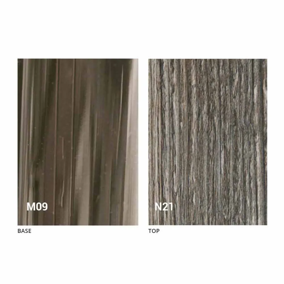 Tavolino Trasformabile di Design in Legno e Metallo Nero Made in Italy - Niverio Viadurini