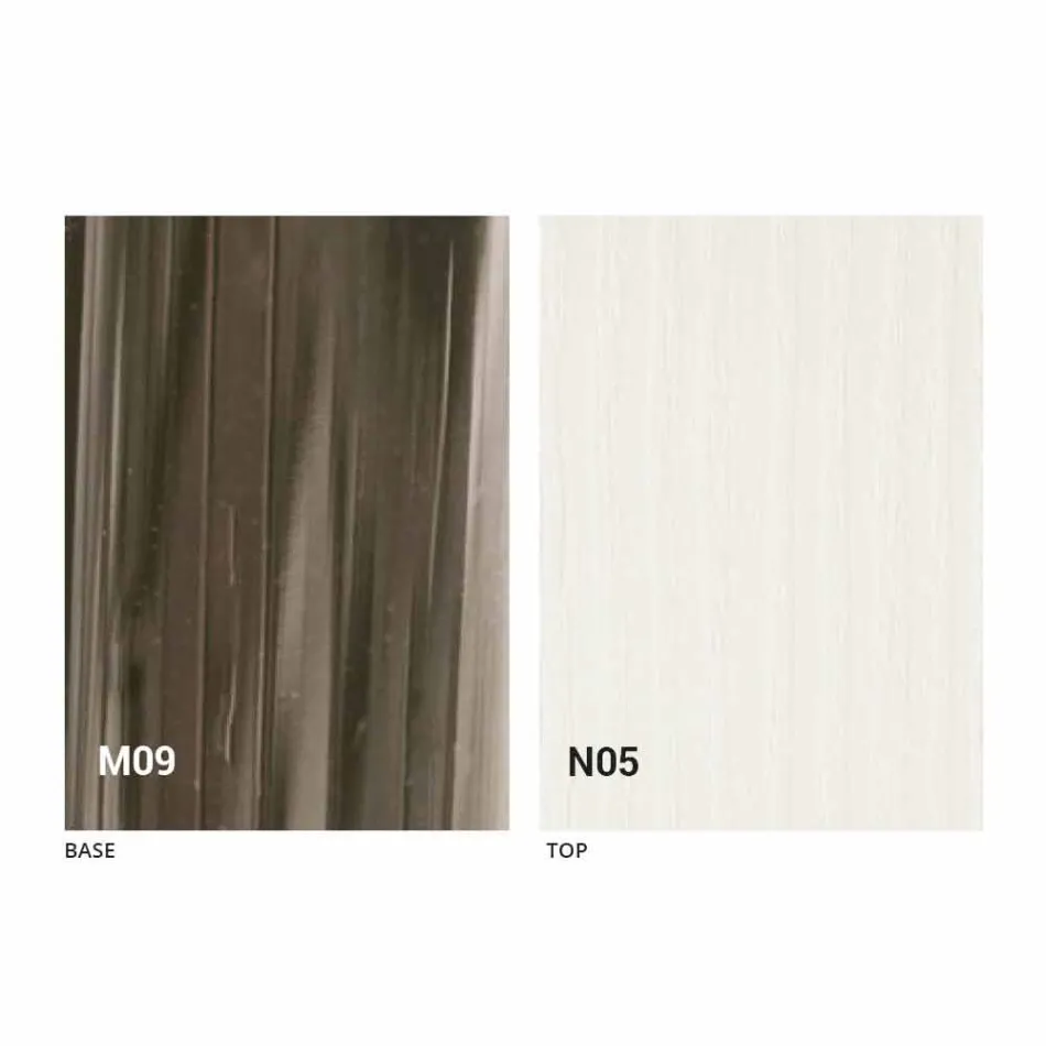 Tavolino Trasformabile di Design in Legno e Metallo Nero Made in Italy - Niverio Viadurini