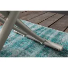 Tavolino Trasformabile in Metallo e Ceramica Design Made in Italy - Saturn Viadurini