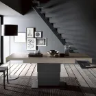 Tavolino Trasformabile in Tavolo da Pranzo in Legno Made in Italy - Polar Viadurini
