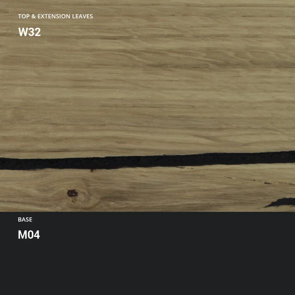 Tavolino Trasformabile in Tavolo Metallo e Legno Made in Italy - Polaris Viadurini