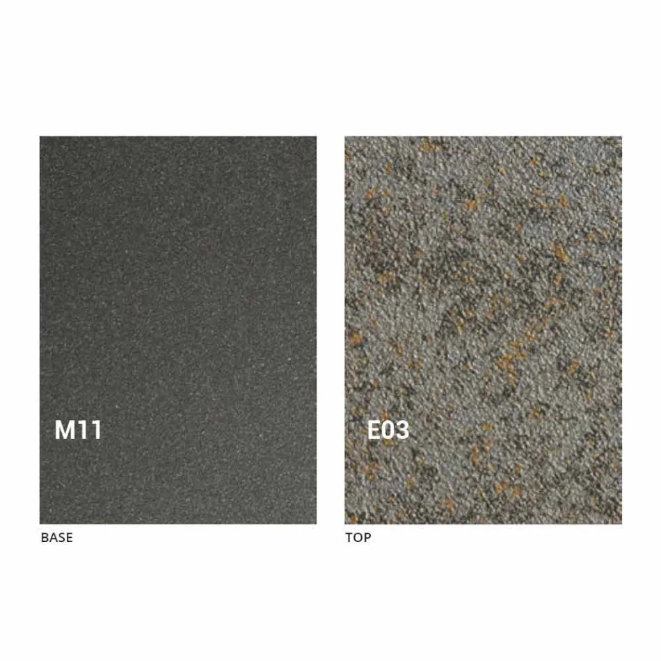 Tavolino Trasformabile Moderno con Piano Effetto Malta Made in Italy - Patroclo Viadurini