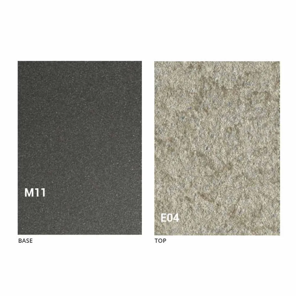 Tavolino Trasformabile Moderno con Piano Effetto Malta Made in Italy - Patroclo Viadurini