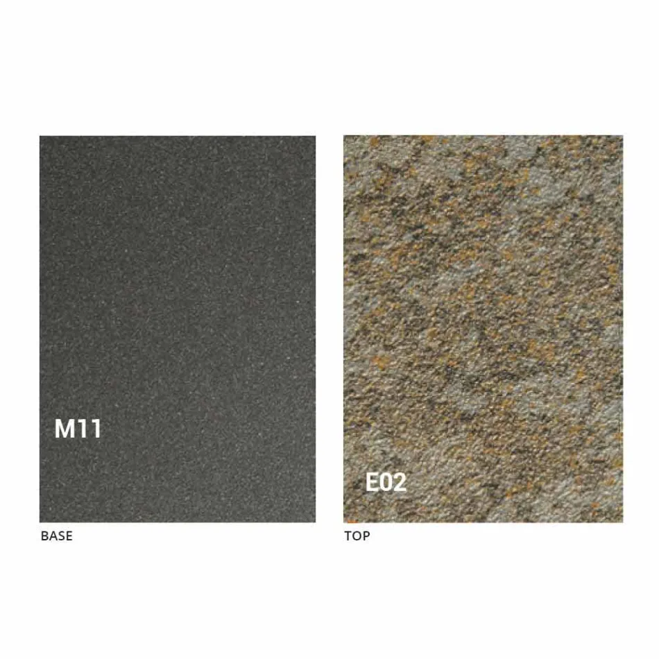 Tavolino Trasformabile Moderno con Piano Effetto Malta Made in Italy - Patroclo Viadurini