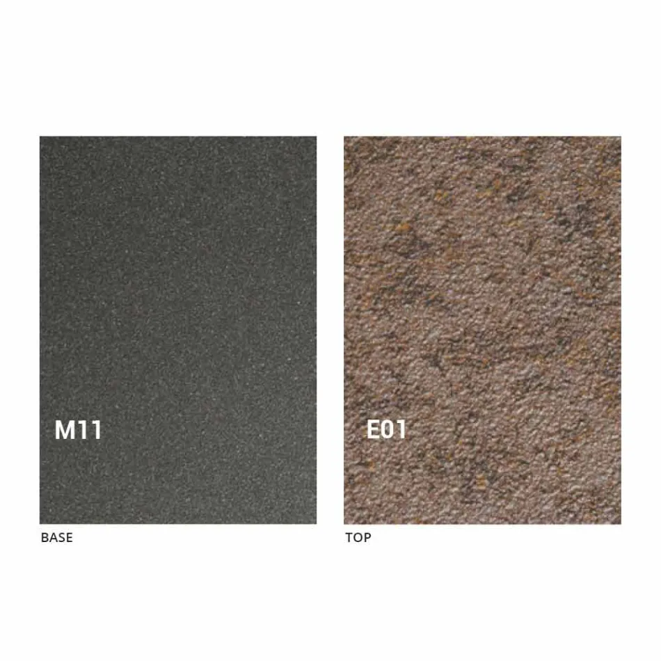 Tavolino Trasformabile Moderno con Piano Effetto Malta Made in Italy - Patroclo Viadurini