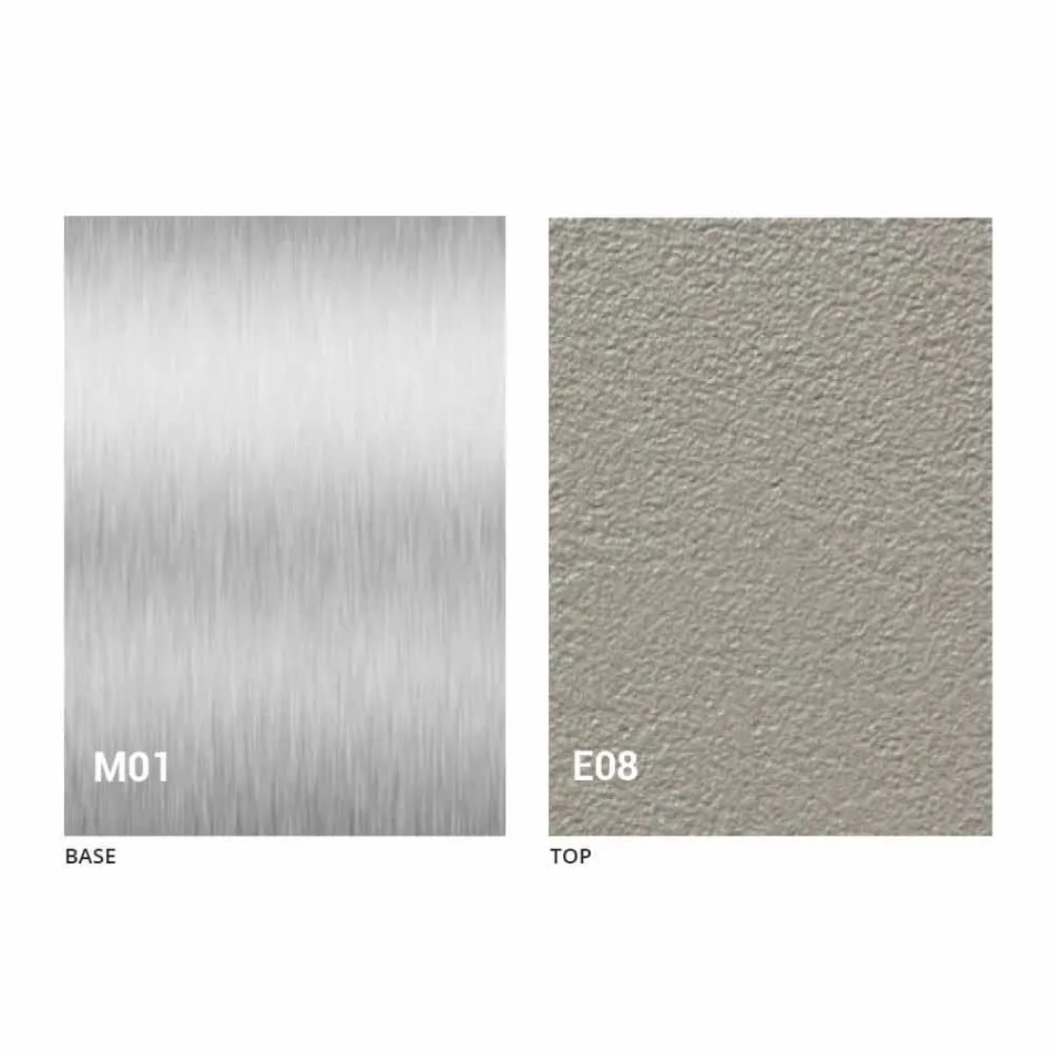 Tavolino Trasformabile Moderno con Piano Effetto Malta Made in Italy - Salomon Viadurini