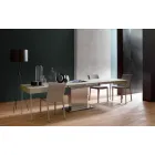 Tavolino Trasformabile Moderno con Piano Effetto Malta Made in Italy - Salomon Viadurini