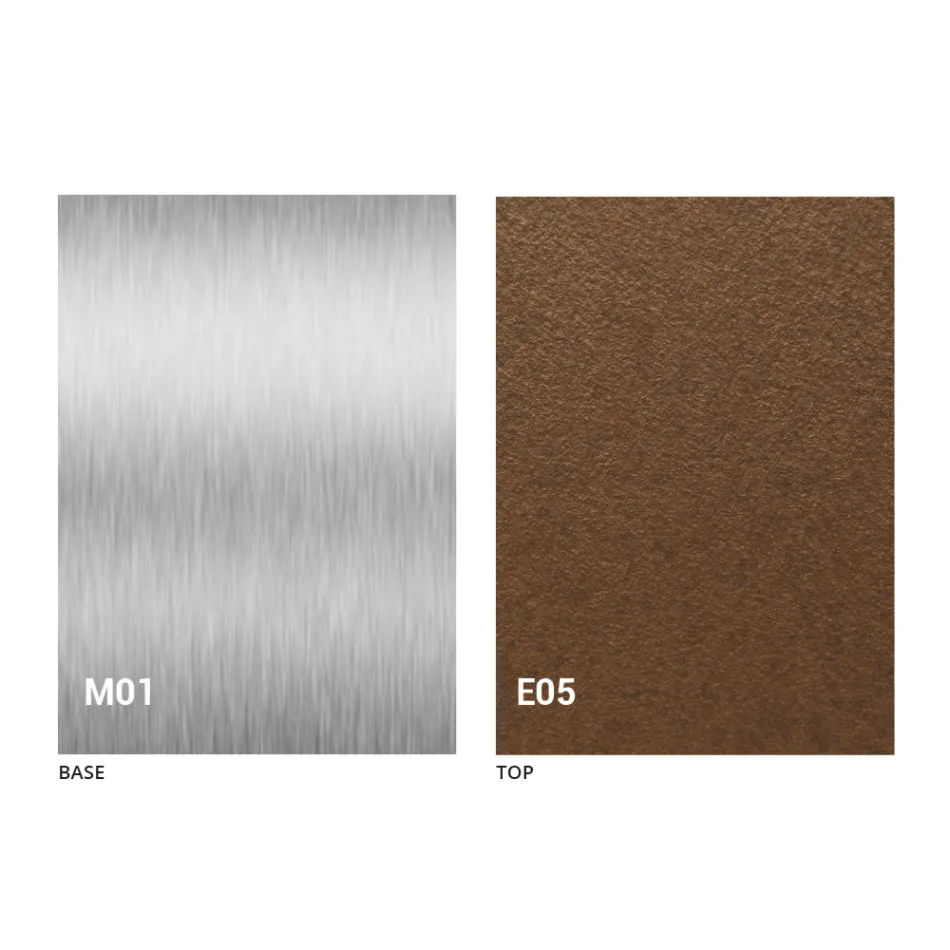 Tavolino Trasformabile Moderno con Piano Effetto Malta Made in Italy - Salomon Viadurini