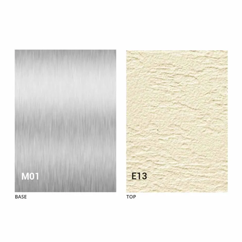 Tavolino Trasformabile Moderno con Piano Effetto Malta Made in Italy - Salomon Viadurini