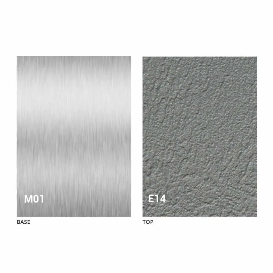 Tavolino Trasformabile Moderno con Piano Effetto Malta Made in Italy - Salomon Viadurini