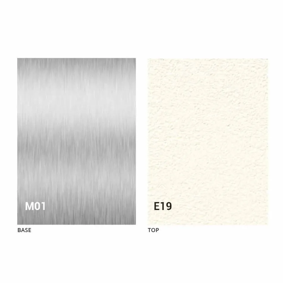 Tavolino Trasformabile Moderno con Piano Effetto Malta Made in Italy - Salomon Viadurini