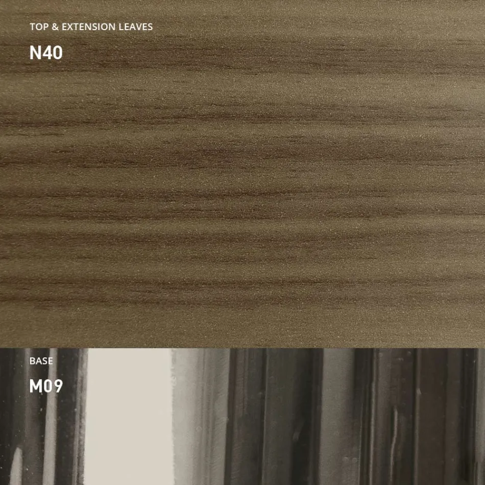 Tavolino Trasformabile Moderno in Metallo e Legno Made in Italy - Universe Viadurini