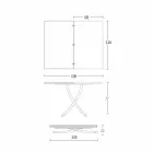Tavolino Trasformabile Moderno Metallo Grafite e Piano in Legno - Sistocle Viadurini