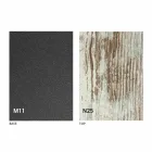 Tavolino Trasformabile Moderno Metallo Grafite e Piano in Legno - Sistocle Viadurini