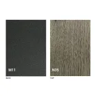 Tavolino Trasformabile Moderno Metallo Grafite e Piano in Legno - Sistocle Viadurini