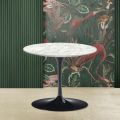 Tavolino Tulip Eero Saarinen H 39 con Piano in Marmo di Carrara Made in Italy - Scarlet
