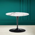 Tavolino Tulip Eero Saarinen H 41 in Ceramica Invisible Select Made in Italy - Scarlet