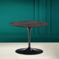 Tavolino Tulip Eero Saarinen H 41 in Ceramica Noir Desire Made in Italy - Scarlet