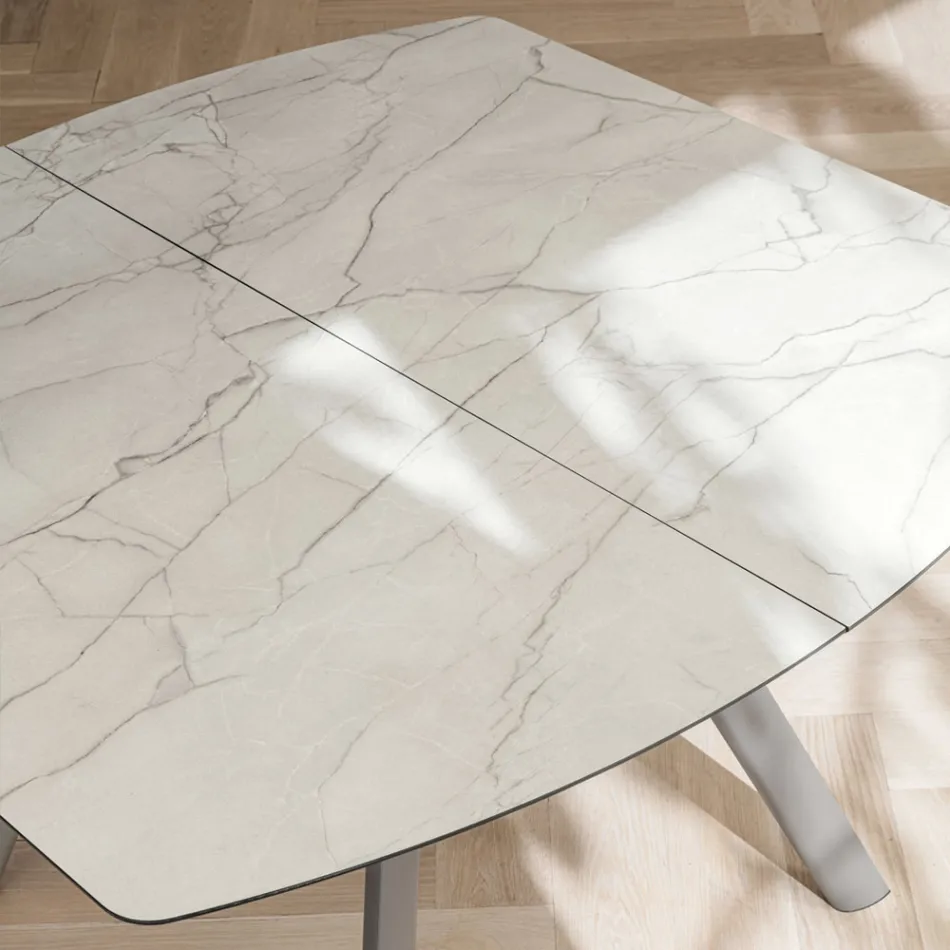 Tavolo a Botte Allungabile a 170 cm in HPL Stratificato - Convivio Viadurini