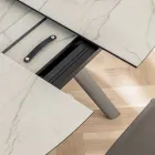 Tavolo a Botte Allungabile a 170 cm in HPL Stratificato - Convivio Viadurini