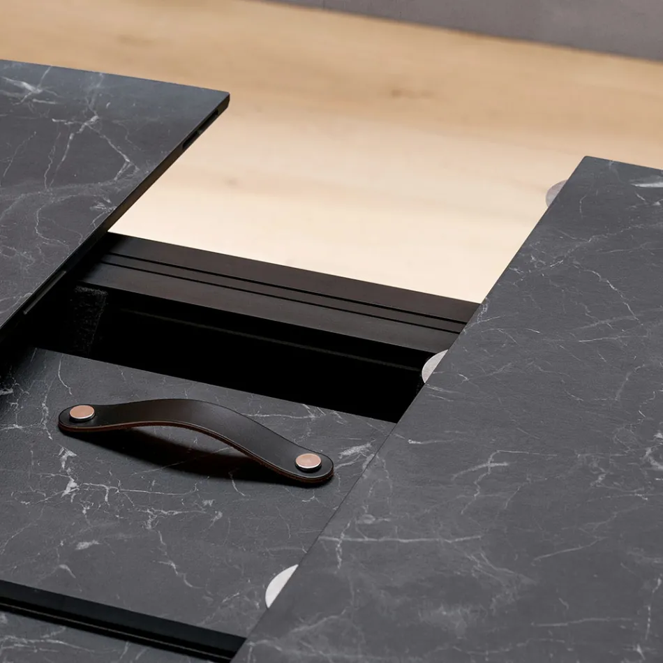 Tavolo a Botte Allungabile a 170 cm in HPL Stratificato - Convivio Viadurini