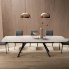 Tavolo a Botte Allungabile a 240 o 280 cm in HPL Stratificato - Dialogo Viadurini