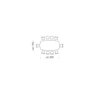 Tavolo a Botte Moderno in Ceramica e Acciaio Oro Rosa Made in Italy – Settimmio Viadurini