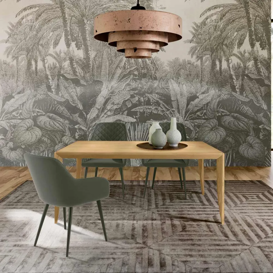 Tavolo Allungabile 180 a 240 cm in Legno Listellare di Frassino - Modula Viadurini