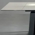 Tavolo Allungabile 3 m Piano in Ceramica Lucida Gambe in Metallo - Papusca Viadurini