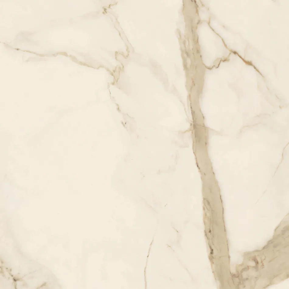 Tavolo Allungabile 3 m Piano in Ceramica Lucida Gambe in Metallo - Papusca Viadurini