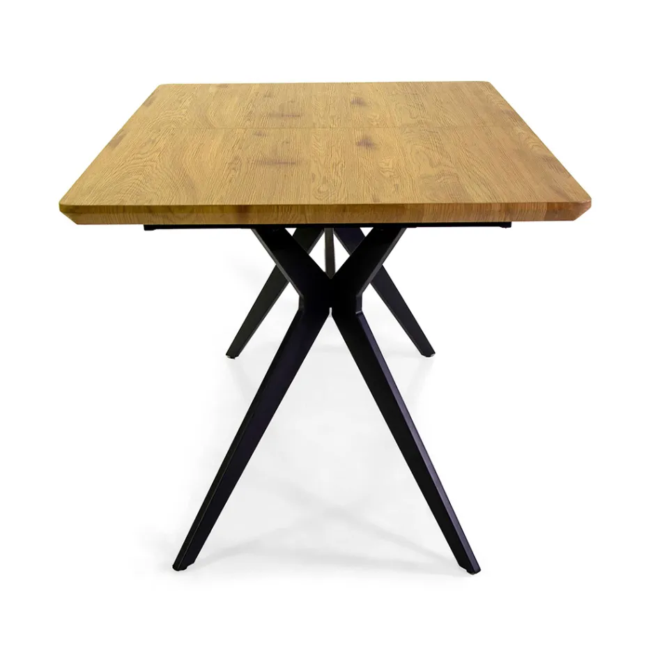 Tavolo Allungabile a 180 cm in MDF Effetto Legno con Venatura in Rilievo - Schiuma Viadurini