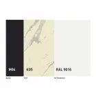 Tavolo Allungabile a 2,8 m da Pranzo in Ceramica e Gambe in Metallo - Paoluccio Viadurini