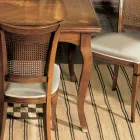 Tavolo Allungabile a 200 cm con 4 Sedie in Legno Bassano Made in Italy - Ambra Viadurini