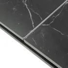 Tavolo Allungabile a 200 cm in Metallo e Pietra Sintetizzata - Subacqueo Viadurini