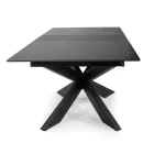 Tavolo Allungabile a 200 cm in Metallo e Pietra Sintetizzata - Subacqueo Viadurini