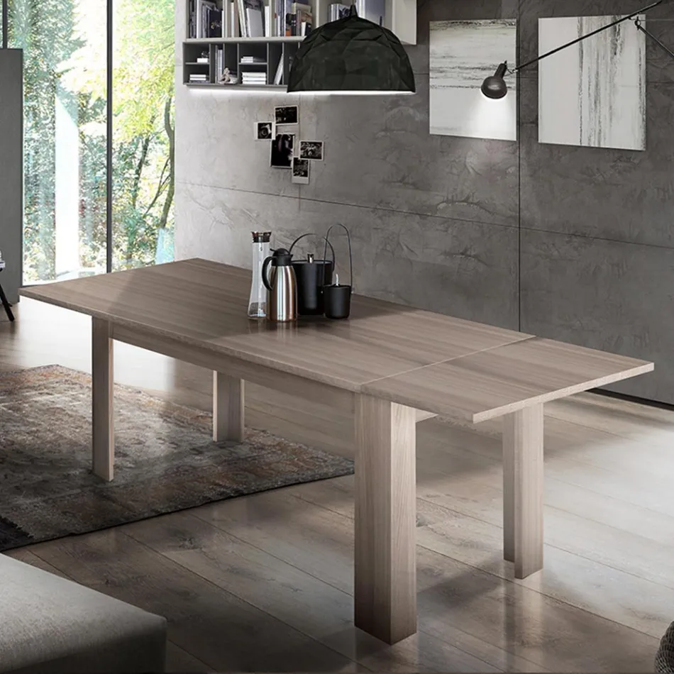 Tavolo Allungabile a 210 cm da Pranzo Design in Legno Sostenibile - Perro Viadurini