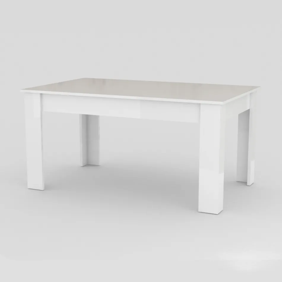 Tavolo Allungabile a 210 cm da Pranzo Design in Legno Sostenibile - Perro Viadurini