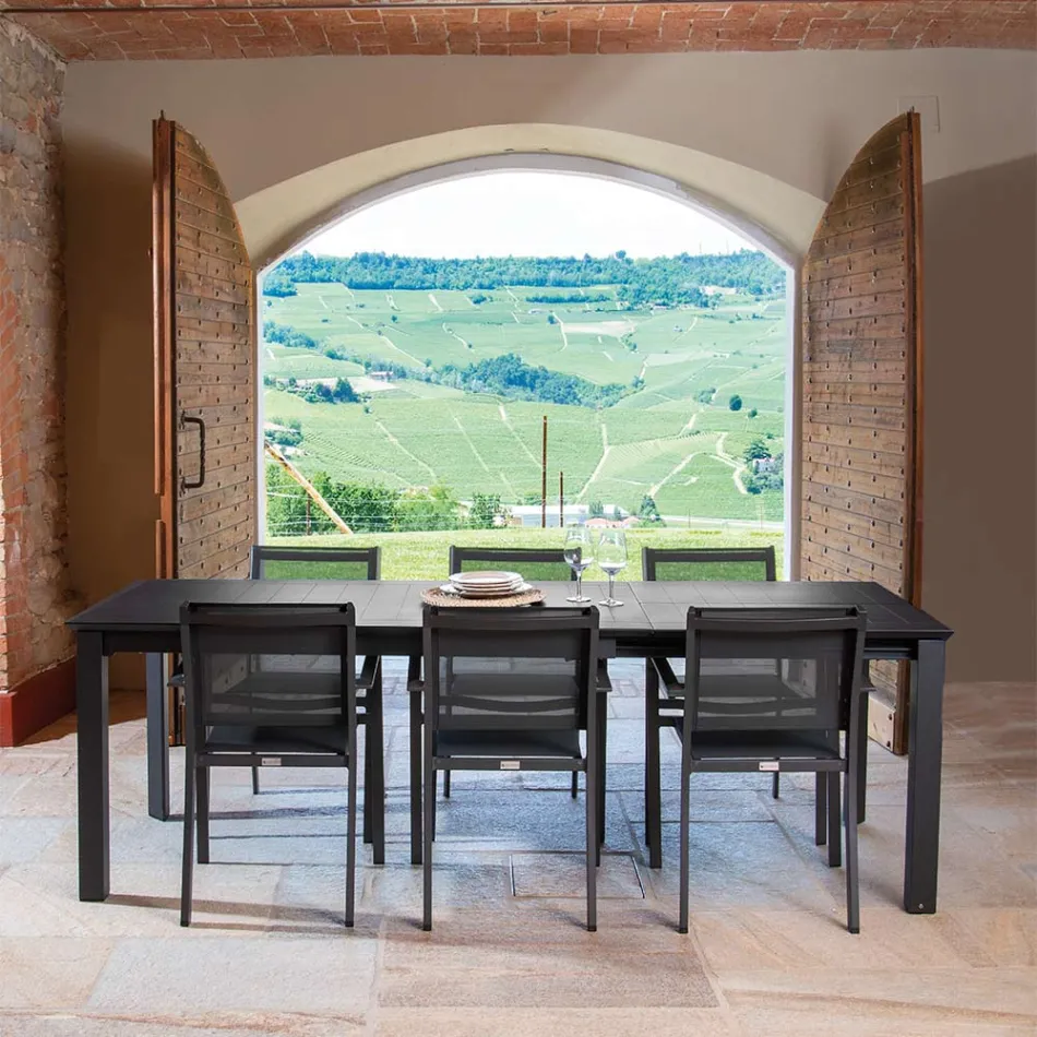 Tavolo Allungabile a 240 cm in Alluminio di Diverse Finiture - Quaderno Viadurini