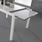 Tavolo Allungabile a 240 cm in Legno Laccato Design Made in Italy - Jacobs Viadurini