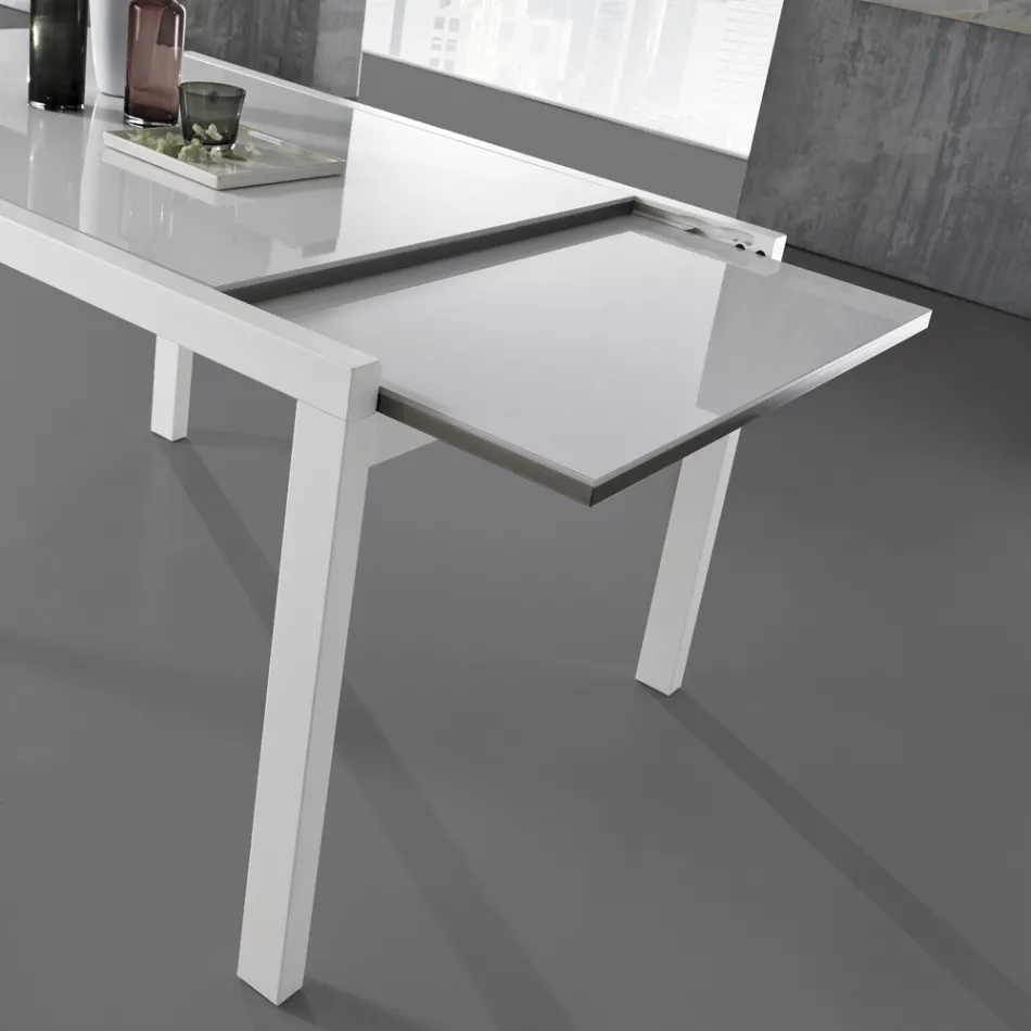 Tavolo Allungabile a 240 cm in Legno Laccato Design Made in Italy - Jacobs Viadurini