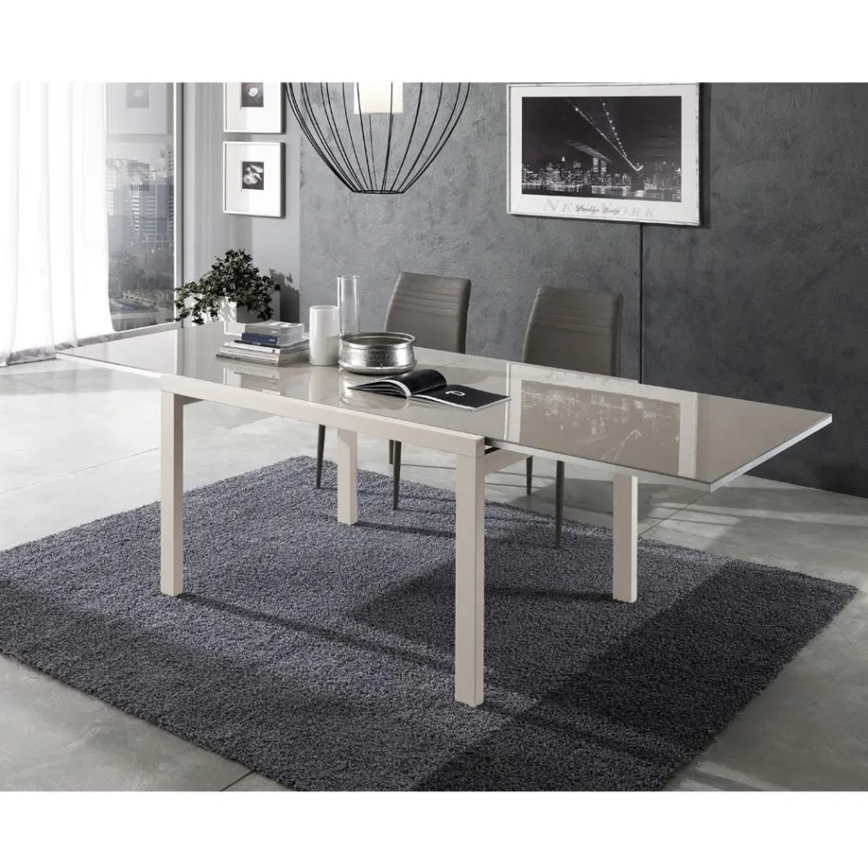 Tavolo Allungabile a 240 cm in Legno Laccato Design Made in Italy - Jacobs Viadurini